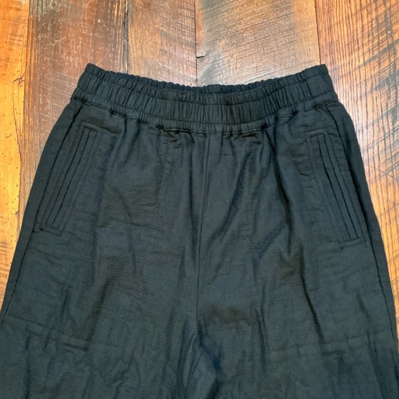 Madewell Waffleback Pull-On High-Rise Tapered Black Pants Women’s Size Small - Picture 7 of 12